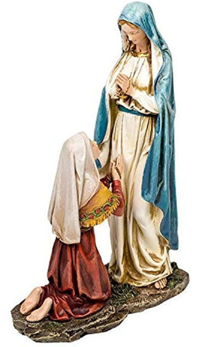 Our Lady Of Lourdes And St. Bernadette - Figura Decorativa D