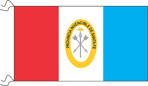 Bandera Santa Fe 90 X 60cm Oficial Refuerzo Y Sogas
