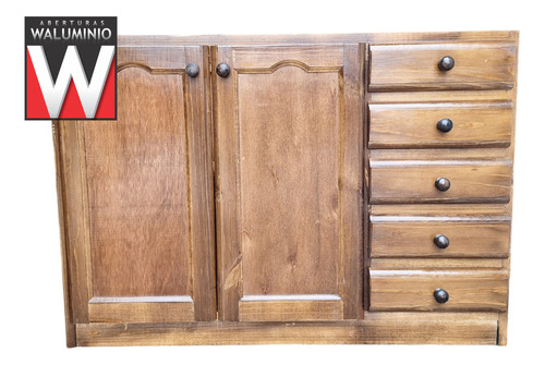 Mueble Bajo Mesada Madera 2 Puertas Pintados 