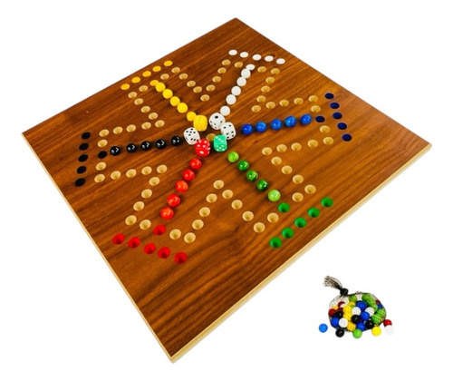Juego De Mesa No Te Enojes 4 Y 6 Jugadores Dados Y Canicas