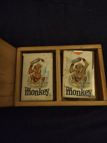 Antiguas Cartas De Poker  Teh Monkey  2juegos Caja De Madera