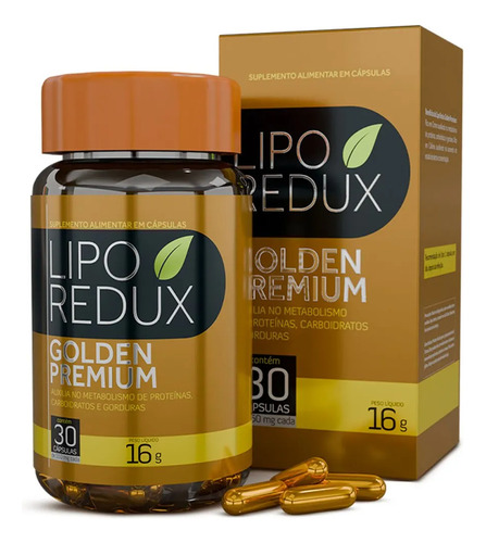 Lipo Redux Golden Premium Sem Sabor