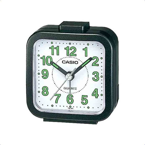 Reloj Despertador Casio Tq141 Analogo Color Negro 1.5V