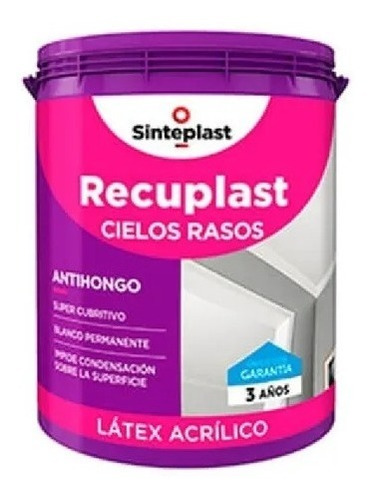 Cielorrasos Duralatex Sinteplast 4lts