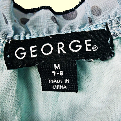 Blusa Casual Verde/azul George (Usado)