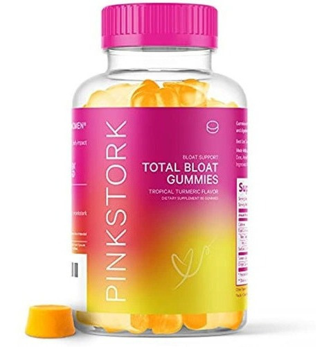 Pink Stork Total Bloat Gummies: Gomitas De Alivio De Hincha.