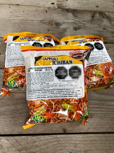 Sapporo Ichiban Chow Mein De 102 G. - Caja De 24 Piezas