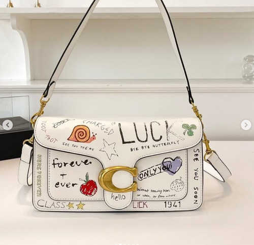 Bolsa Coach Tabby 26 Crossbody Sketch Print