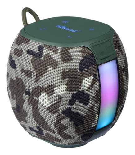 Bocina Bluetooth Kbroad Sonido Potente Y Compacto Verde Oscuro