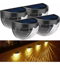 Comprar Zaihua Luces Solares Exterior 4 Paquetes, Impermeables Ip65 Lámpara De Pared Solar, Encendido\u002Fapagado Automático Lámpara Solar, Blanco Cálido Luz Solar Para Jardín Patio Pasillo Cochera Escalera Casa