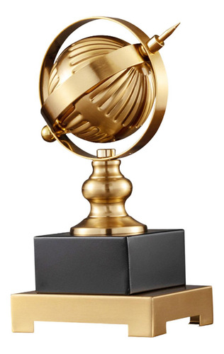 Adorno De Globo, Escultura De Estatuilla De Globo, Estatua