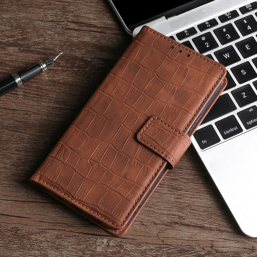 Capa Brown Skin Feel Pu Para Oppo Realme 7 Pro