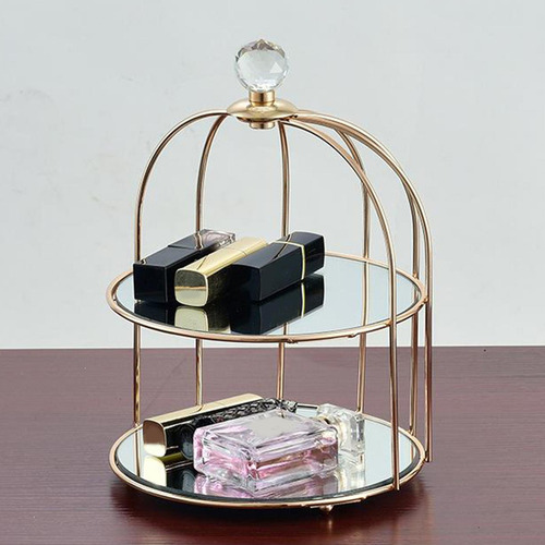 Tocador Maquillaje Organizador Cosméticos De Dos Niveles