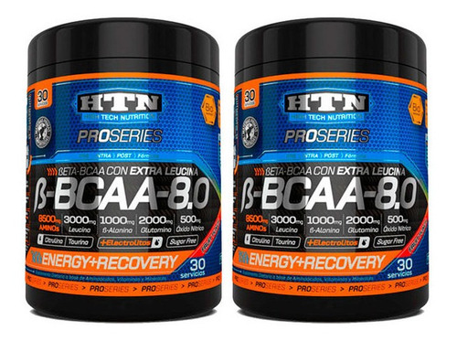 B Bcaa 8.0 Powder + Enzyme Htn 30 Servicios X 2 Un