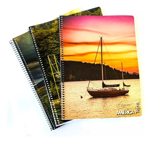 Cuaderno Universitario A4 America C/ Espiral 80hs Pack X 5un