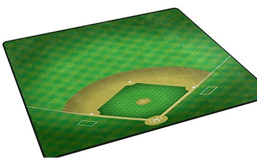 Imagen 5 de 7 de Alfombra De Béisbol Verde 7 Pies X 5 Pies