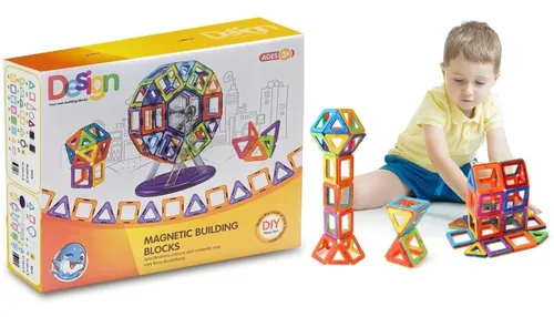 Juego Didactico Magnetico Grande Imanes 56pzs Zaki Babymovil