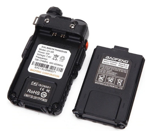 Baofeng Walkie-talkie Uv5r - 1 - Negro - 110v