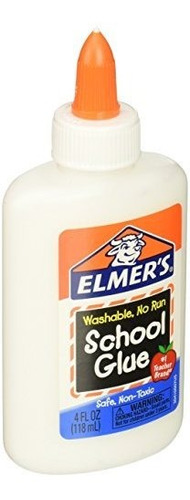 Pegamento Escolar Líquido De Elmer, Lavable, 4 Oz, 1 Recue