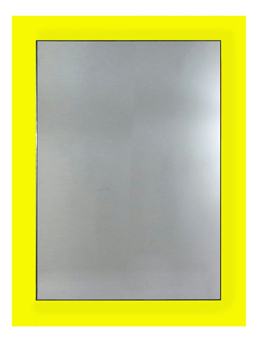 Espejo Marco Vidrio Color Amarillo 50x60 Vertical Horizontal