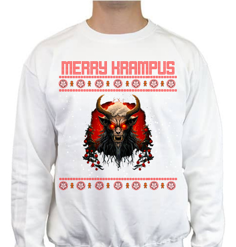 Sudadera Diseño Ugly Sweater - Navidad Krampus - Krampus