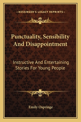 Libro Punctuality, Sensibility And Disappointment: Instru...