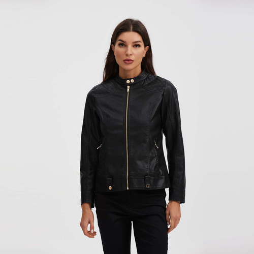 Chaqueta Mujer Pu Negro Fashion's Park 387