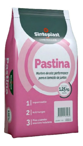 Pastina Piso Calefeccionado Losa Radiante Sinteplast 1,25 Kg