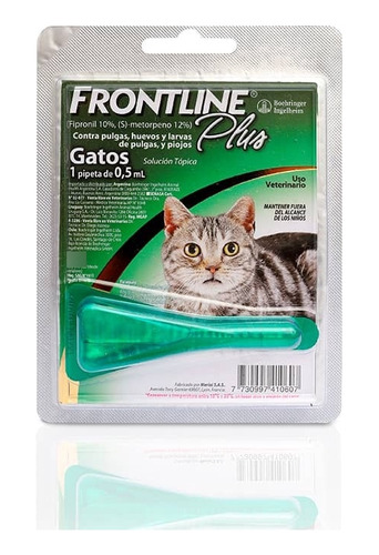 Frontline Plus Pipeta Gato 1 Unid