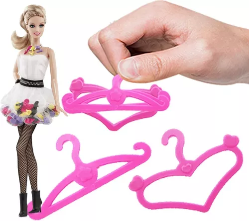 Kit 50 Cabides P/ Roupas Da Boneca Barbie Susi Blythe Roupas