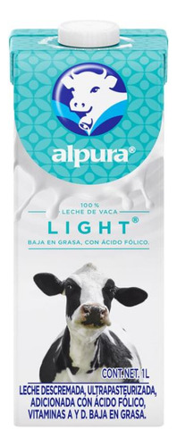 Leche Alpura Light Ultra Pasteurizada 1l