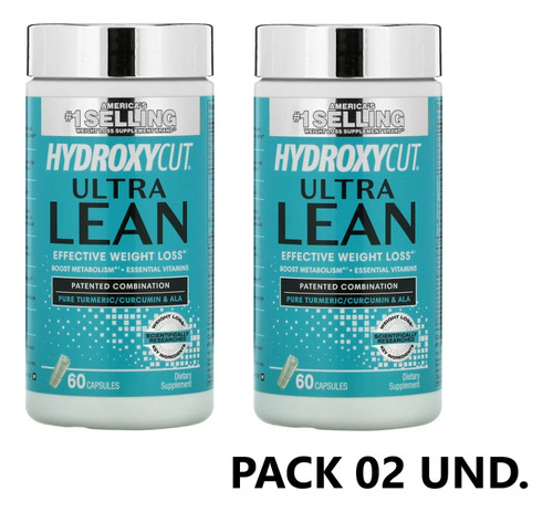 Quemador Hydroxycut Ultra Lean 60 Capsulas Pack 02 Und