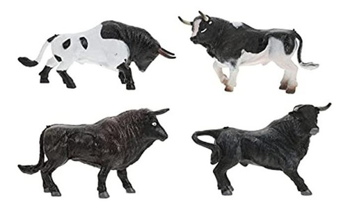 Balacoo 4 Figuras De Vacas De Ganado, Vaca, Animales, Colec