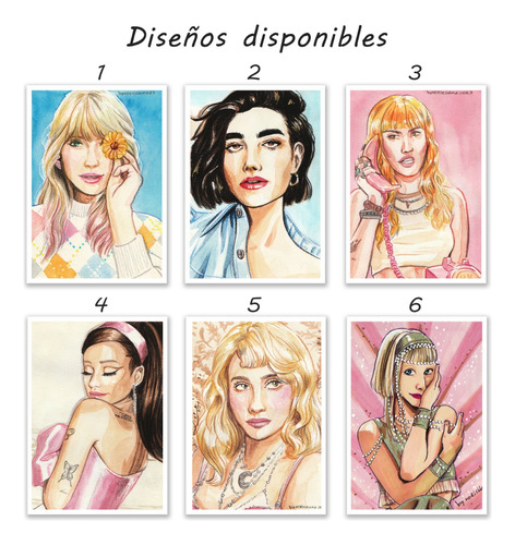 Mini Prints Popstars A5