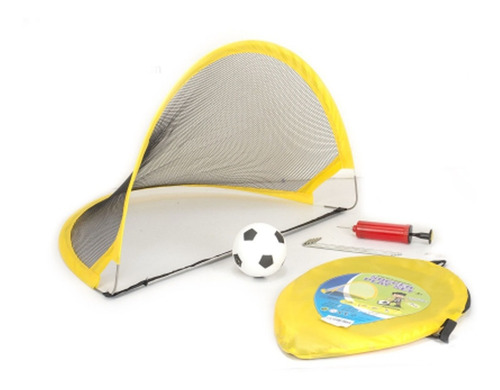 Set Arcos X 2 Plegable Bolso Futbol Mini Pelota