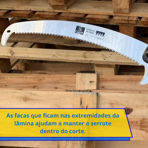 Serrote De Poda Dente Japonês 14 Com Faca Cabo Profissional