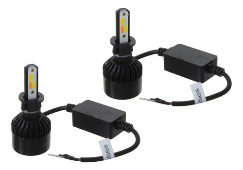 Foco Led C6 H3 Amarillo, Rojo, Azul, Blanco 2 Pzas.