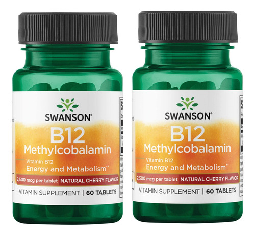 Swanson Vitamina B12 Metilcobalamina 2500 Mcg 60 Tab X2