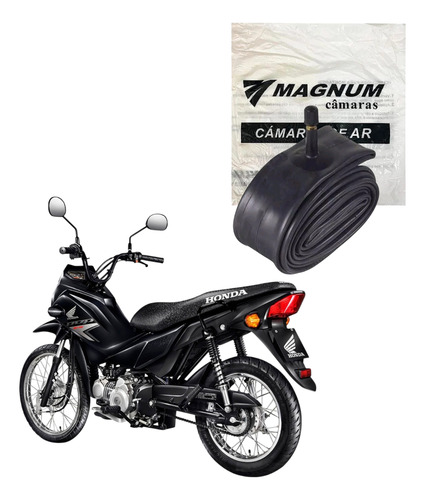 Jogo Par Câmara De Ar Para Honda Biz E Pop 100 Aro 14 E 17