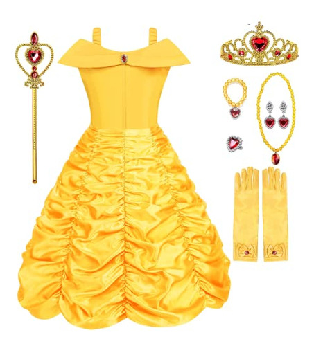 Vestido De Princesa Para Niñas Trajes De Halloween D6qbl
