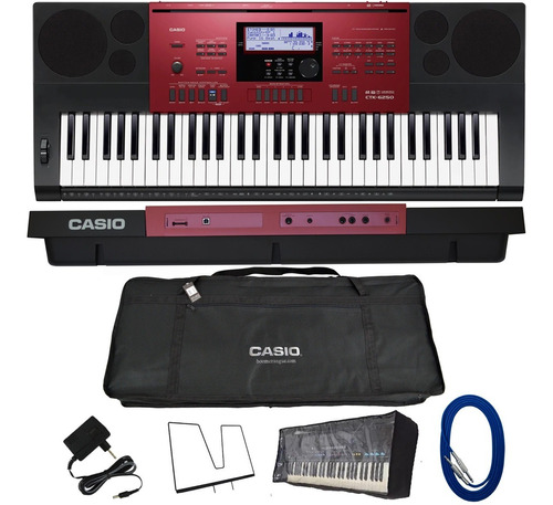 Kit Teclado Arranjador 61 Teclas Ctk-6250 Casio + Acessórios