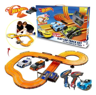 Autorama Pista Hot Wheels Slot Car Track Set 380cm Bivolt