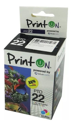 Imagen 1 de 2 de Cartucho Printon Compatible Con Hp  22xl Color
