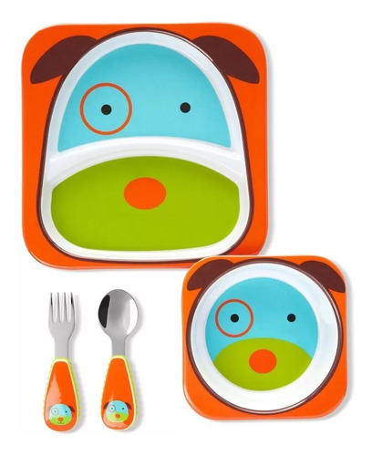 Set De Alimentacion Para Niños X 4 Piezas - Vajilla Infantil