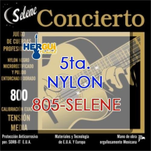 Cuerda 5ta Nylon Negro Selene 805-selene