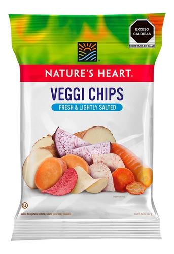 Papas Nature's Heart Veggi Chips 142g