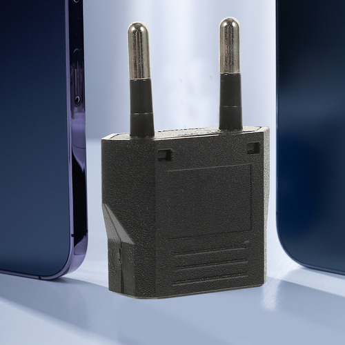 Adaptador De Enchufe Europeo, 6 A, Pared, Corriente Alterna,