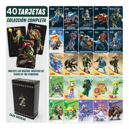 40 Tarjetas Nfc Amiibo- Zelda: Tears Of The Kingdom