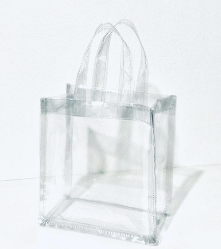50 Sacolas Transparente Bolsa Personalizada Dos Dois Lados