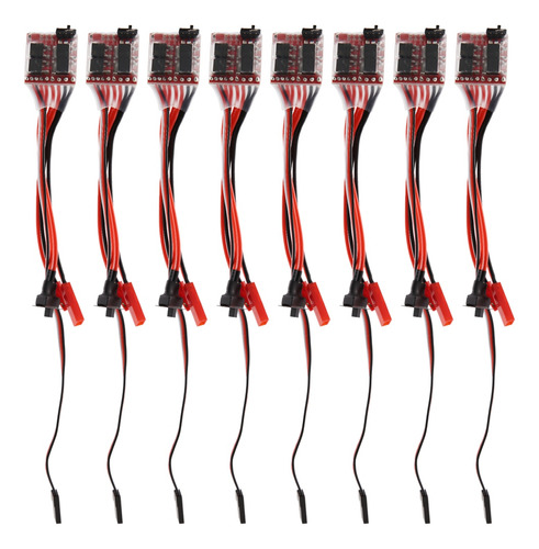 Controlador De Velocidad De Motor 8x Rc Esc 30a 4-8 V 1/16 1